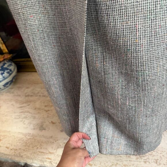 Vintage 80s Bert Newman women’s petite double breasted rainbow tweed coat - Picture 10 of 15